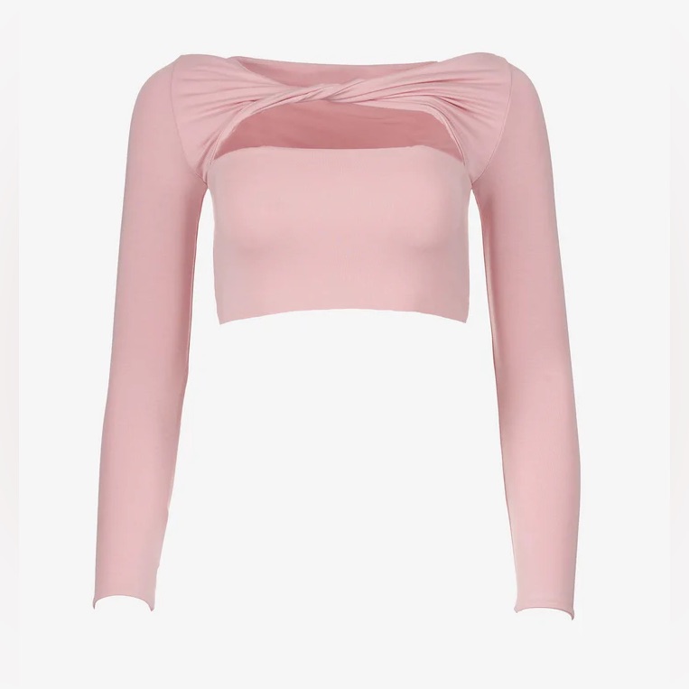 Ser.O.Ya Ellis Pink Twist Front Top - Nwt Size S